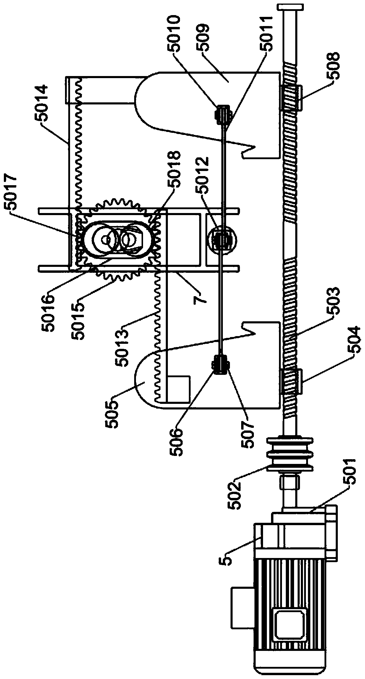 Aluminum alloy door and window waste recovery device