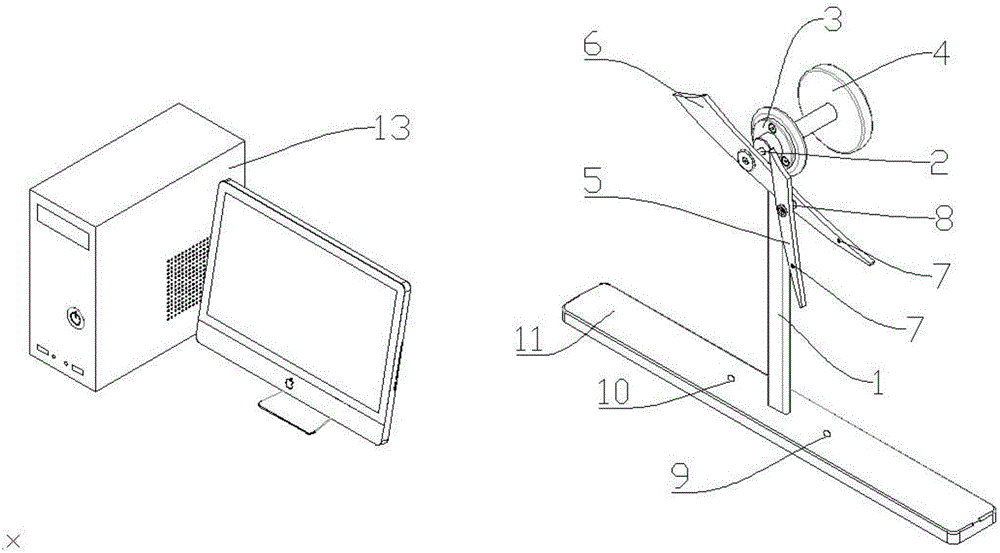 Chaotic pendulum device capable of continuously demonstrating