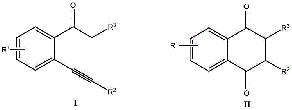 Method for synthesizing 2-substituted-1,4-naphthoquinone compound