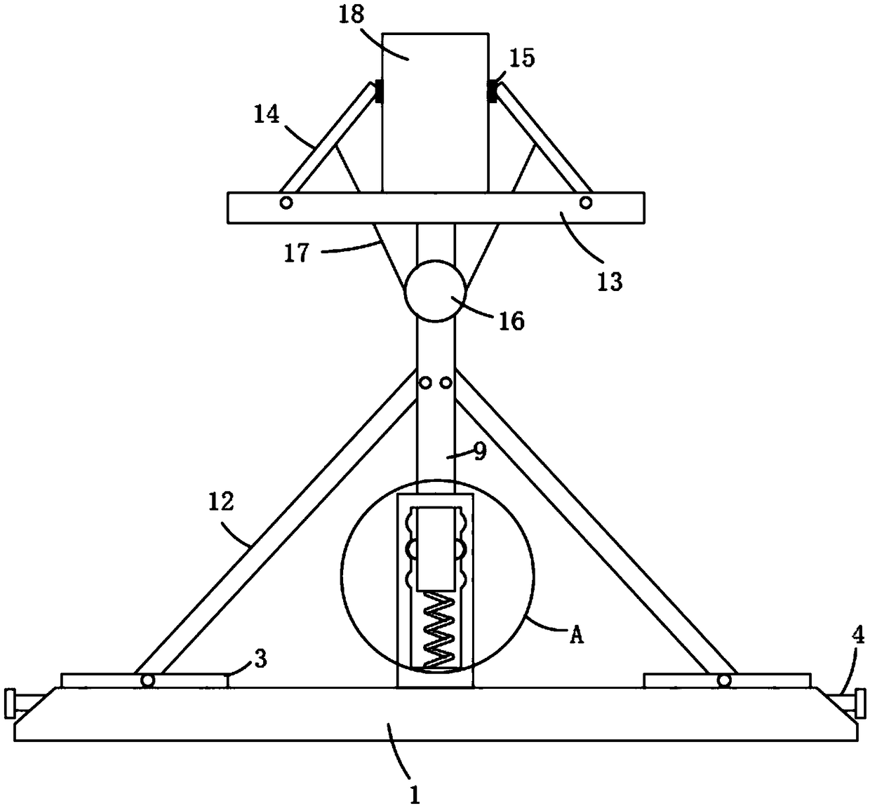 Environment detector fixing device