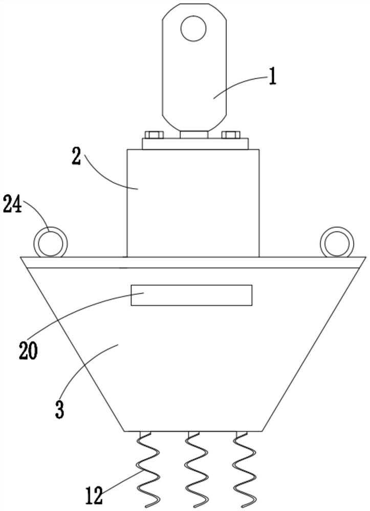 A portable water flow rate measuring device for water conservancy detection