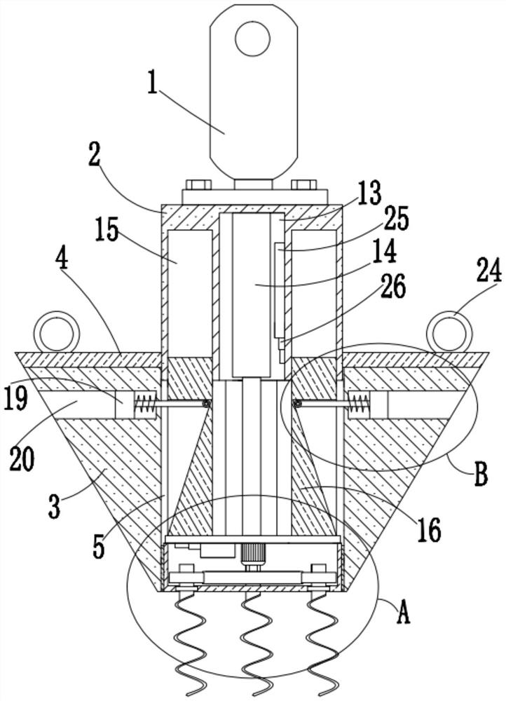 A portable water flow rate measuring device for water conservancy detection