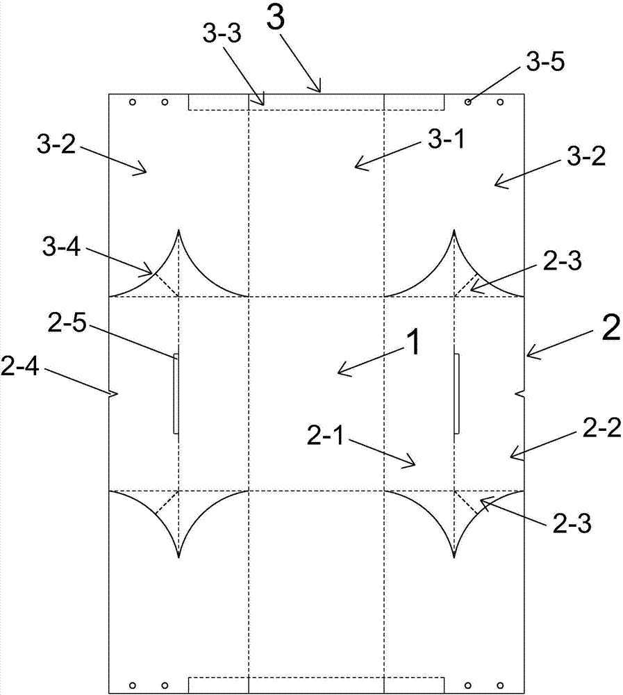 Takeaway packaging box