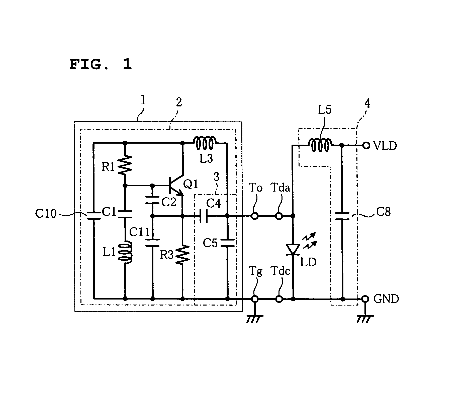 High-frequency superposing module for driving laser diode