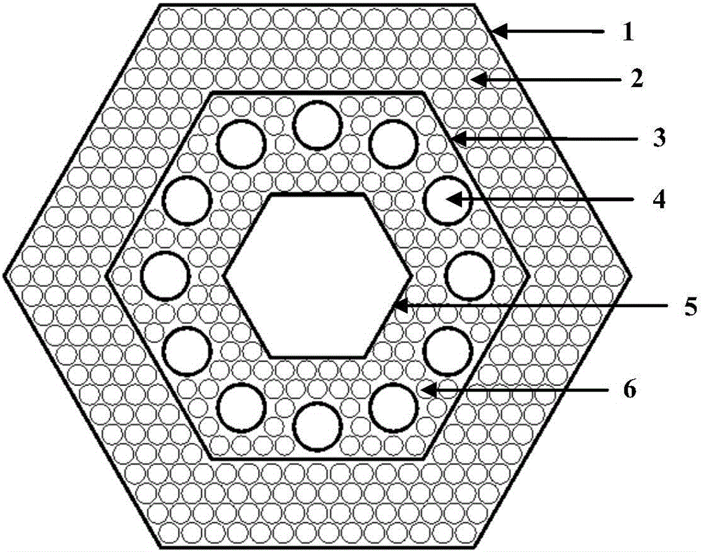 Embedded type double-process supercritical water reactor fuel assembly