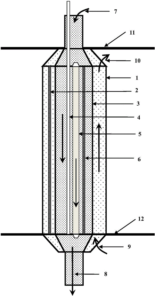 Embedded type double-process supercritical water reactor fuel assembly