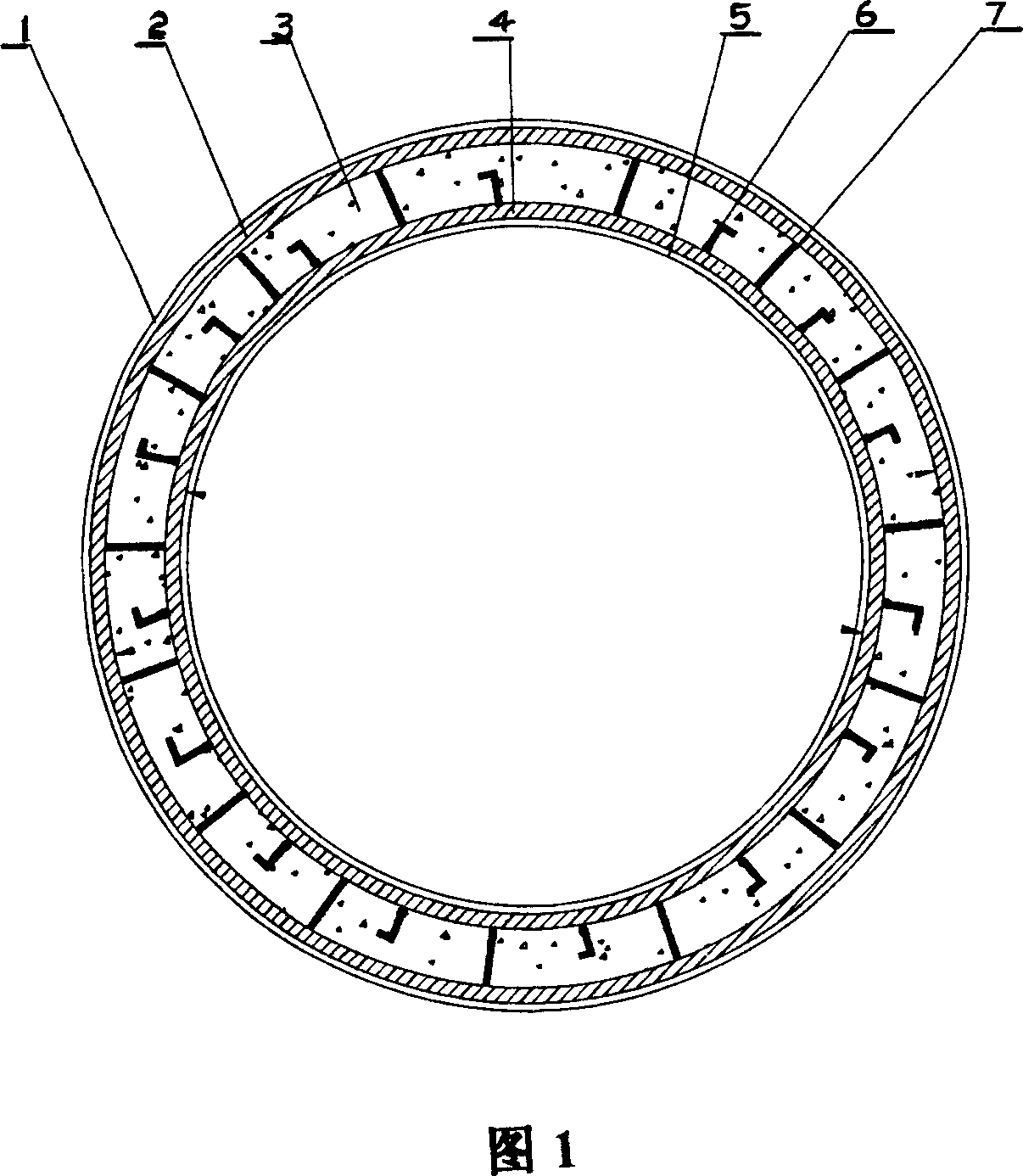 Steel skeleton composite pipe