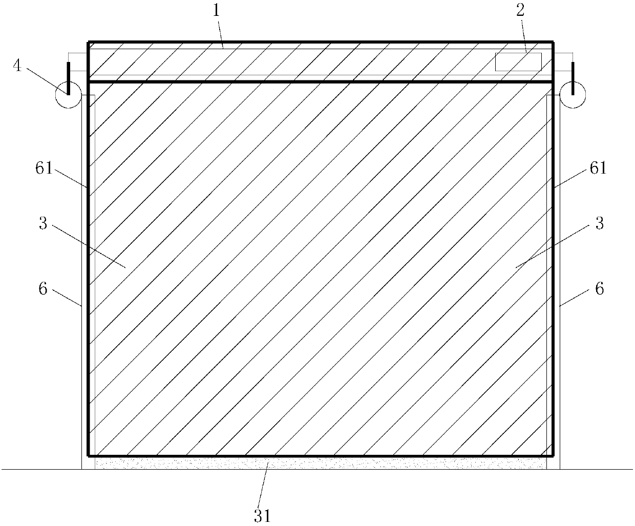 Automatic winding and unwinding trash-blocking screen