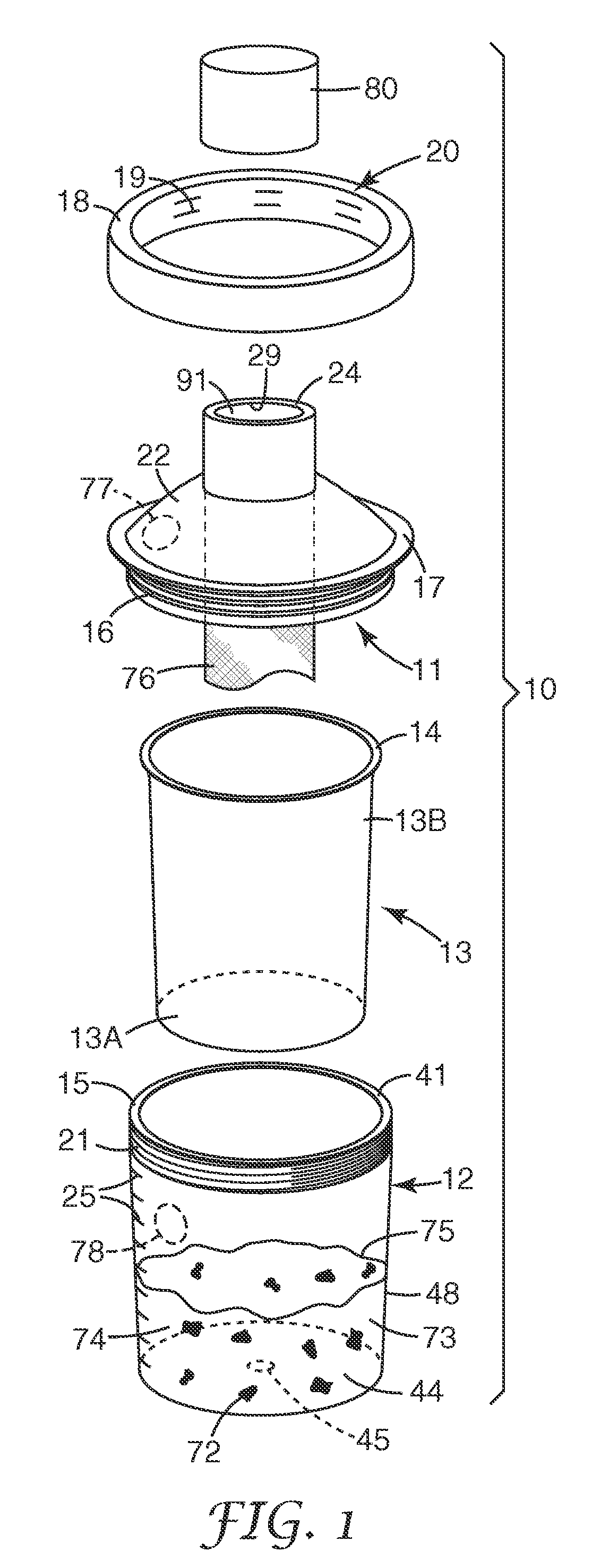 Sampling assembly and method of preparing samples