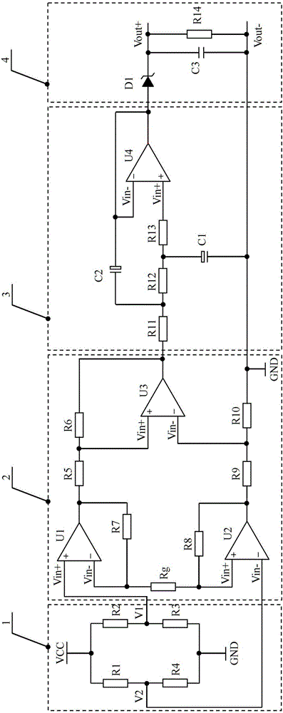 Magnetic field detection circuit, magnetic nail detection device and magnetic nail positioning method