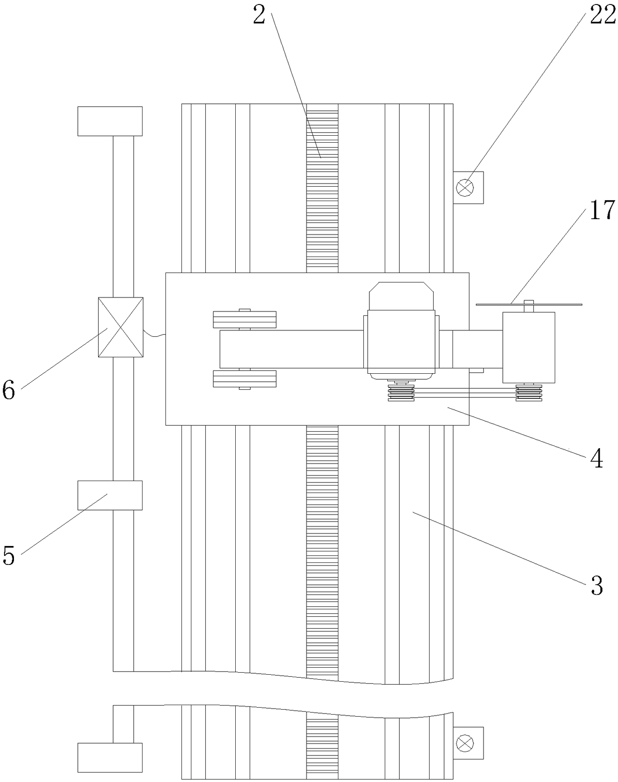 Cross-sliding-type automatic cutting machine for artificial boards