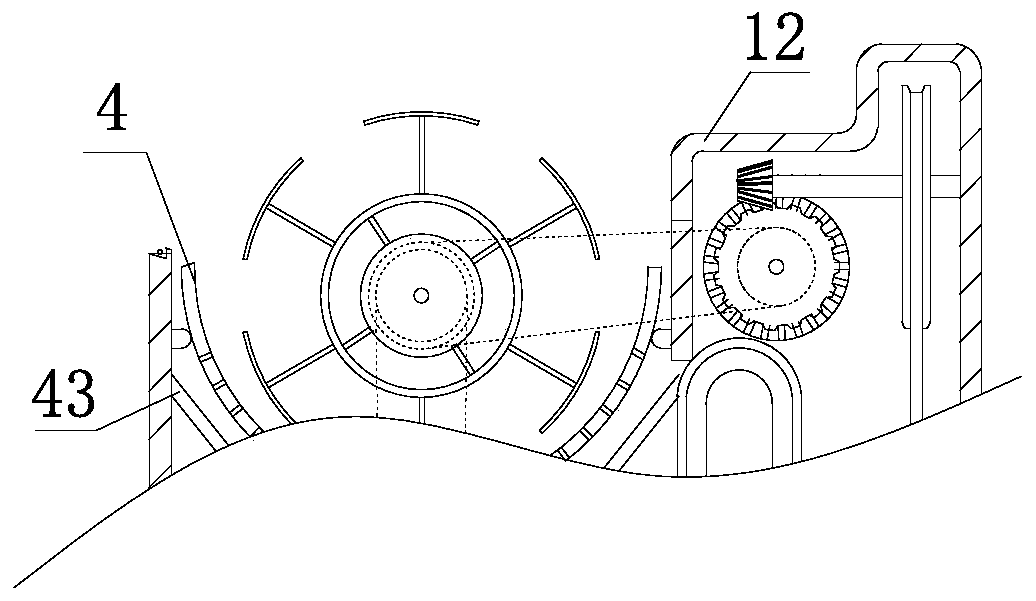 Peanut shelling device for agricultural production