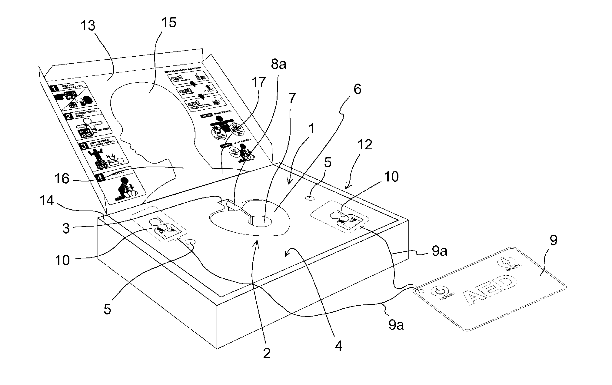 Portable practice tool for heart massaging in cardiopulmonary resuscitation