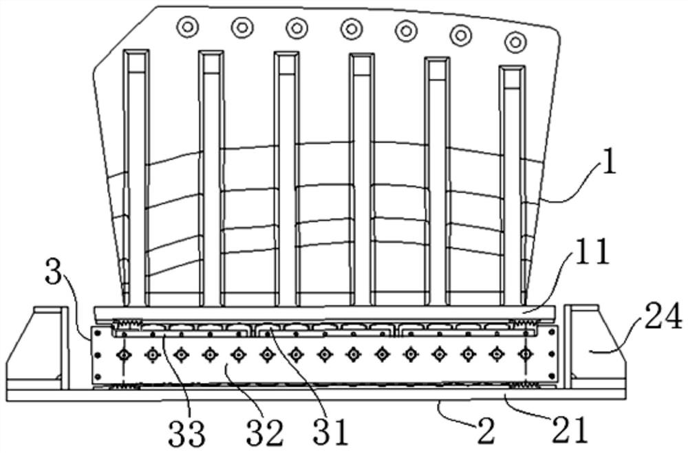 Rolling shaft limiting and supporting structure for cable saddle of suspension bridge