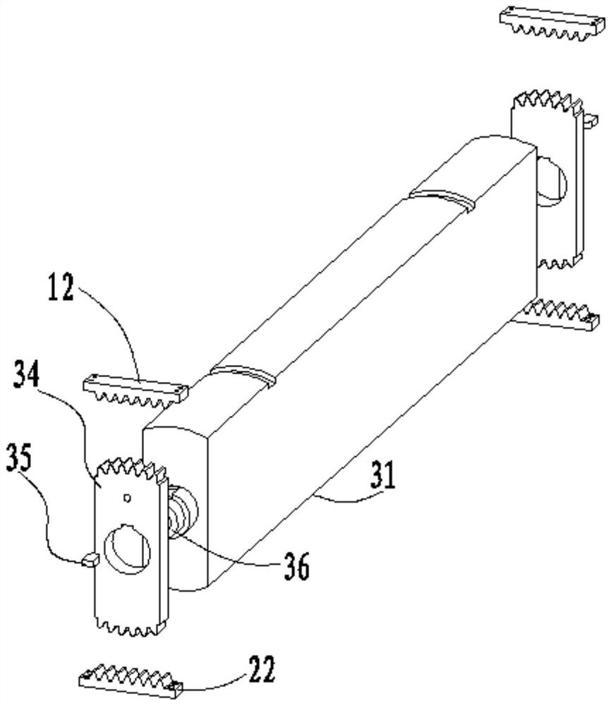 Rolling shaft limiting and supporting structure for cable saddle of suspension bridge