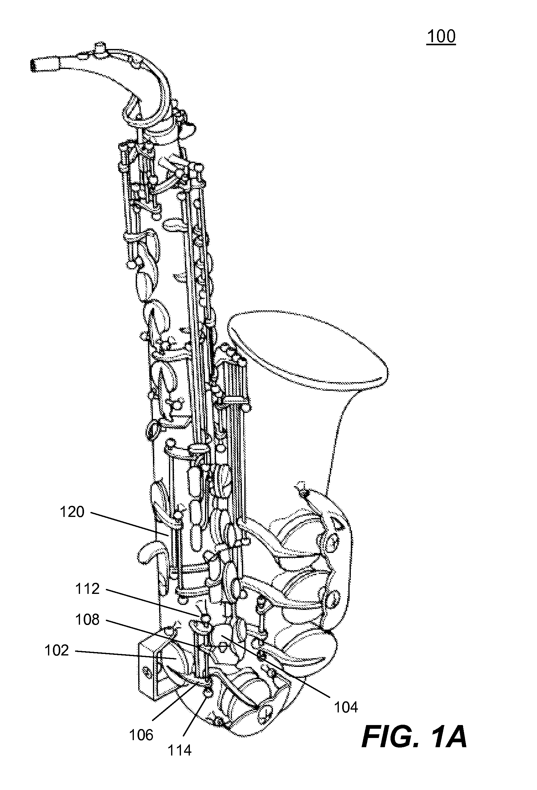 Saxophone D# (D Sharp) key clamp