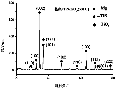 Preparation method of titanium nitride/titanium dioxide nano-composite anti-corrosion coating