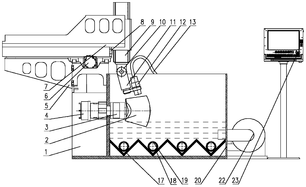 High-precision blade abrasive fluid surface polishing strengthening equipment