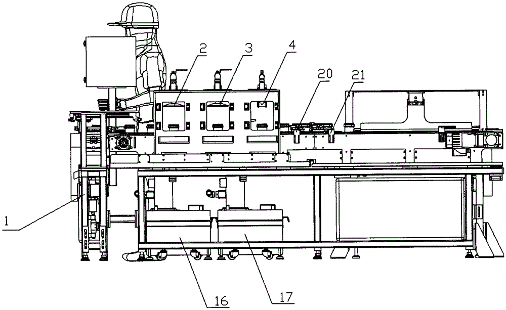 Automatic cyclic cleaning, rust preventing and arraying equipment