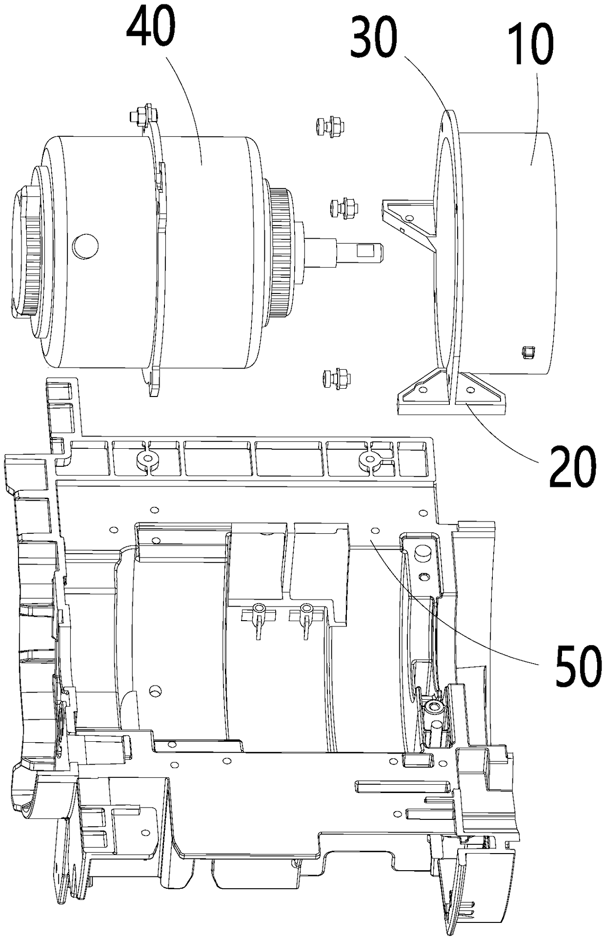 Motor fixing support and air conditioner