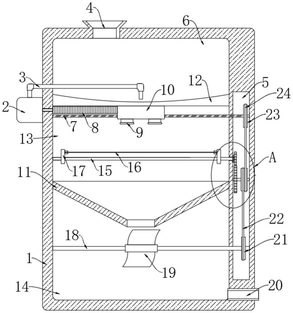 Energy-saving-type cloth cleaning system for spinning