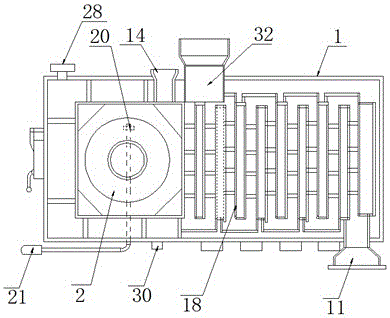 Energy-saving environmentally-friendly hot air furnace for air sterilization