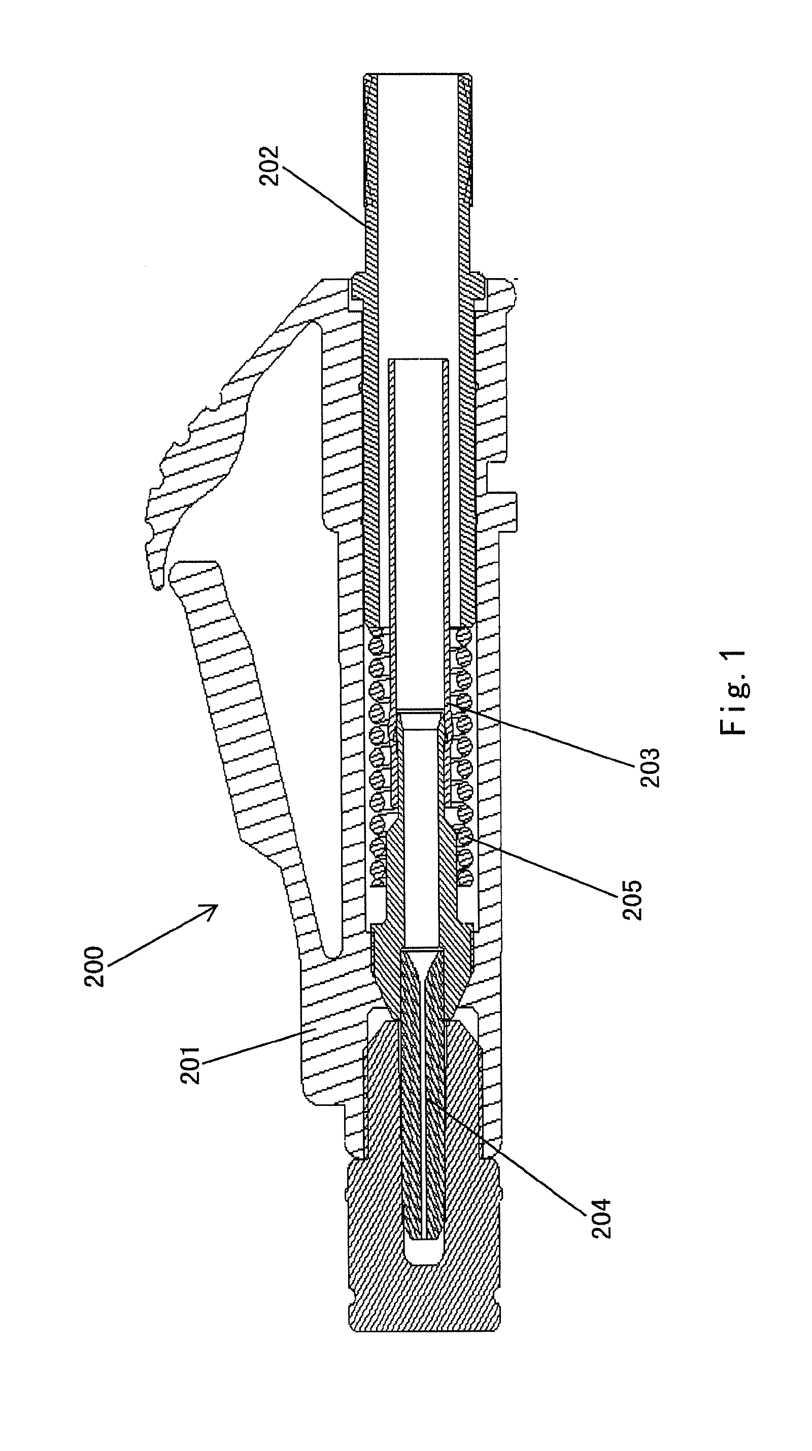 Fiber optic connector having radio frequency identficiation tag and optical fiber connection device