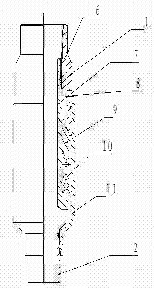 Down-hole steam injection string of thick-oil thermal production well