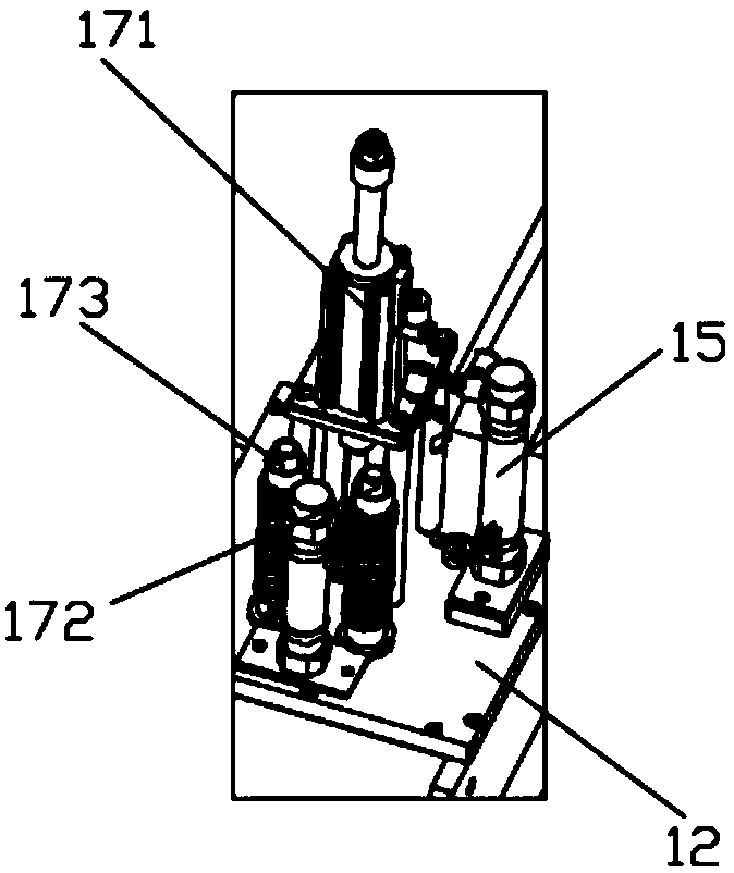 Curved glass forming die outlet cavity sealing and cooling device and curved glass forming machine