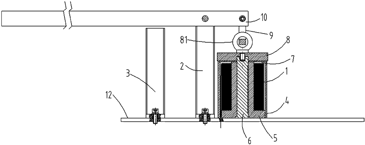 Tool for testing magnetic induction saturation of magnetic suspension motor