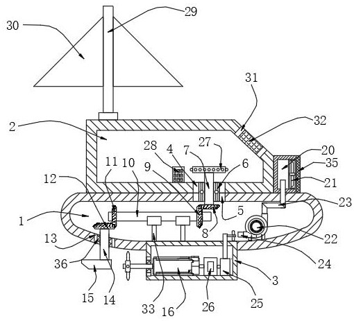 Wind power electric landing boat capable of reducing wind resistance