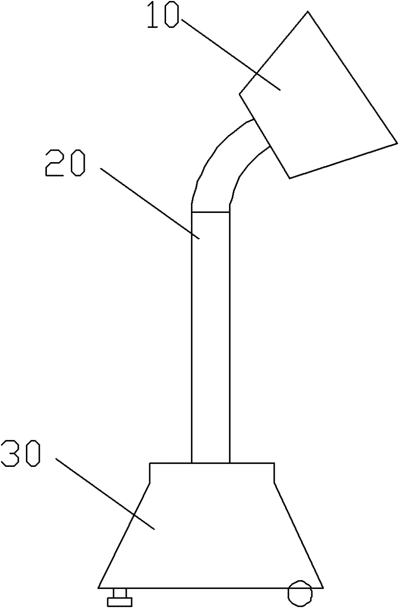 Light fixture handle assembly device