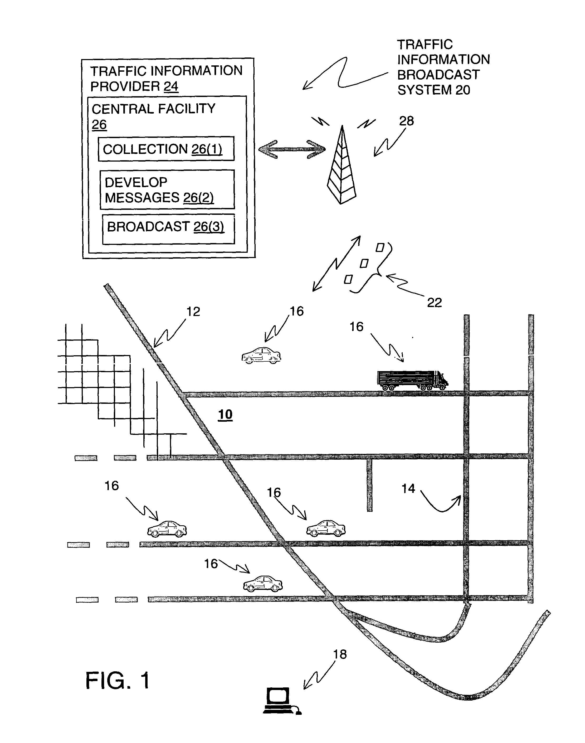 Method and system for developing traffic messages