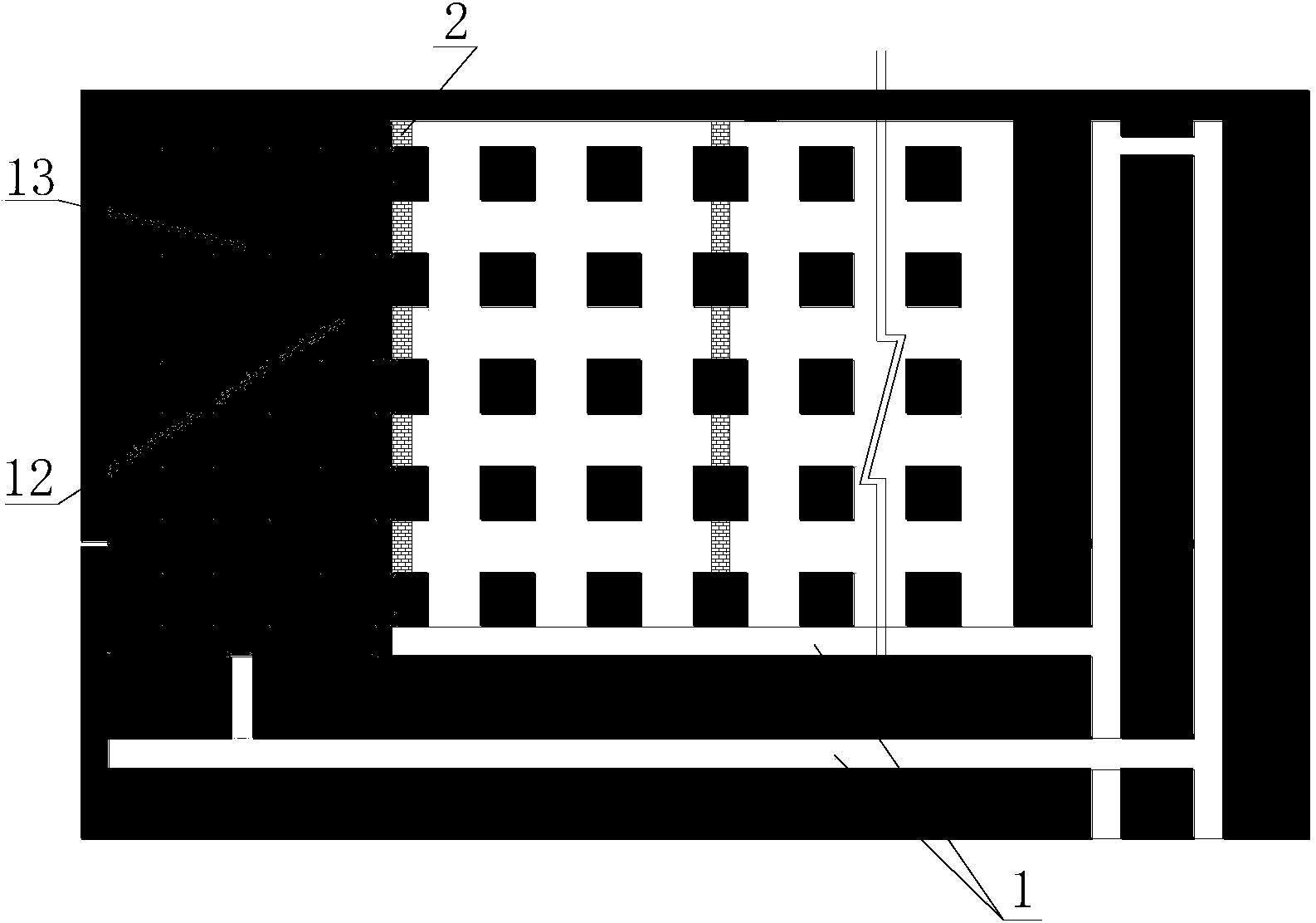 Method for recovery of room-type coal pillar through loess filling