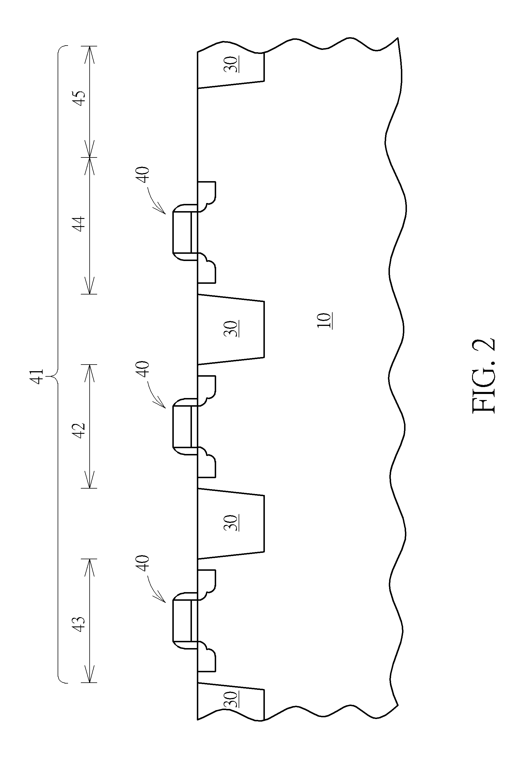 Metal trench decoupling capacitor structure penetrating through a shallow trench isolation