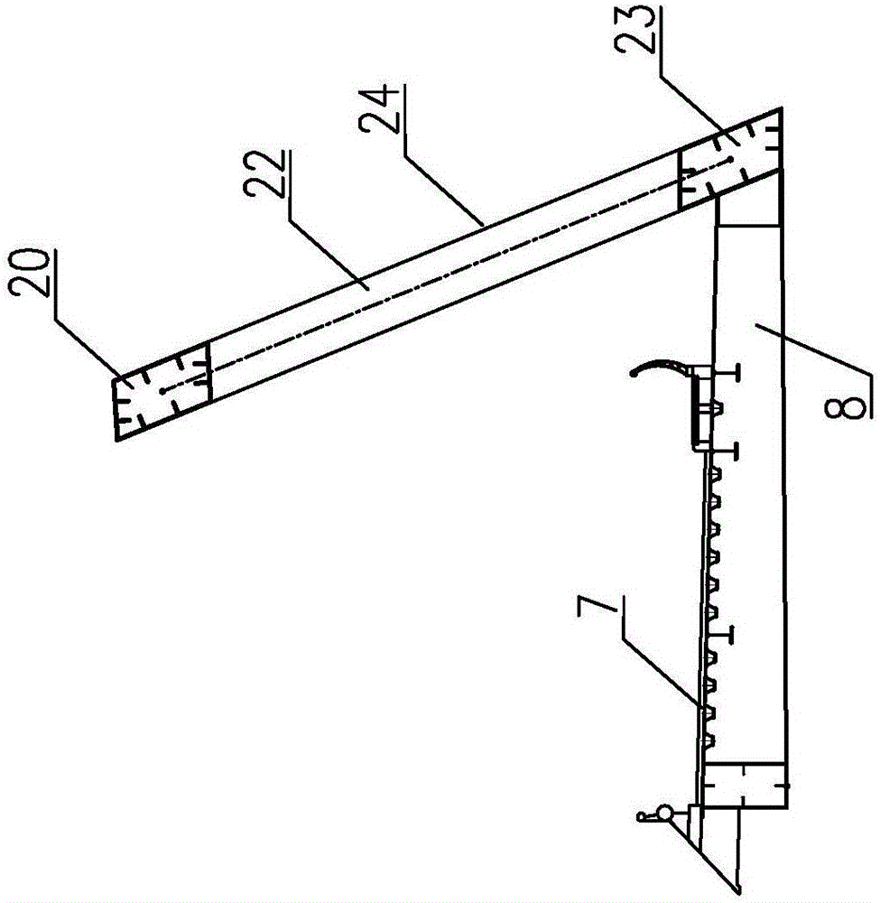 Y-shaped triangular steel truss beam bridge