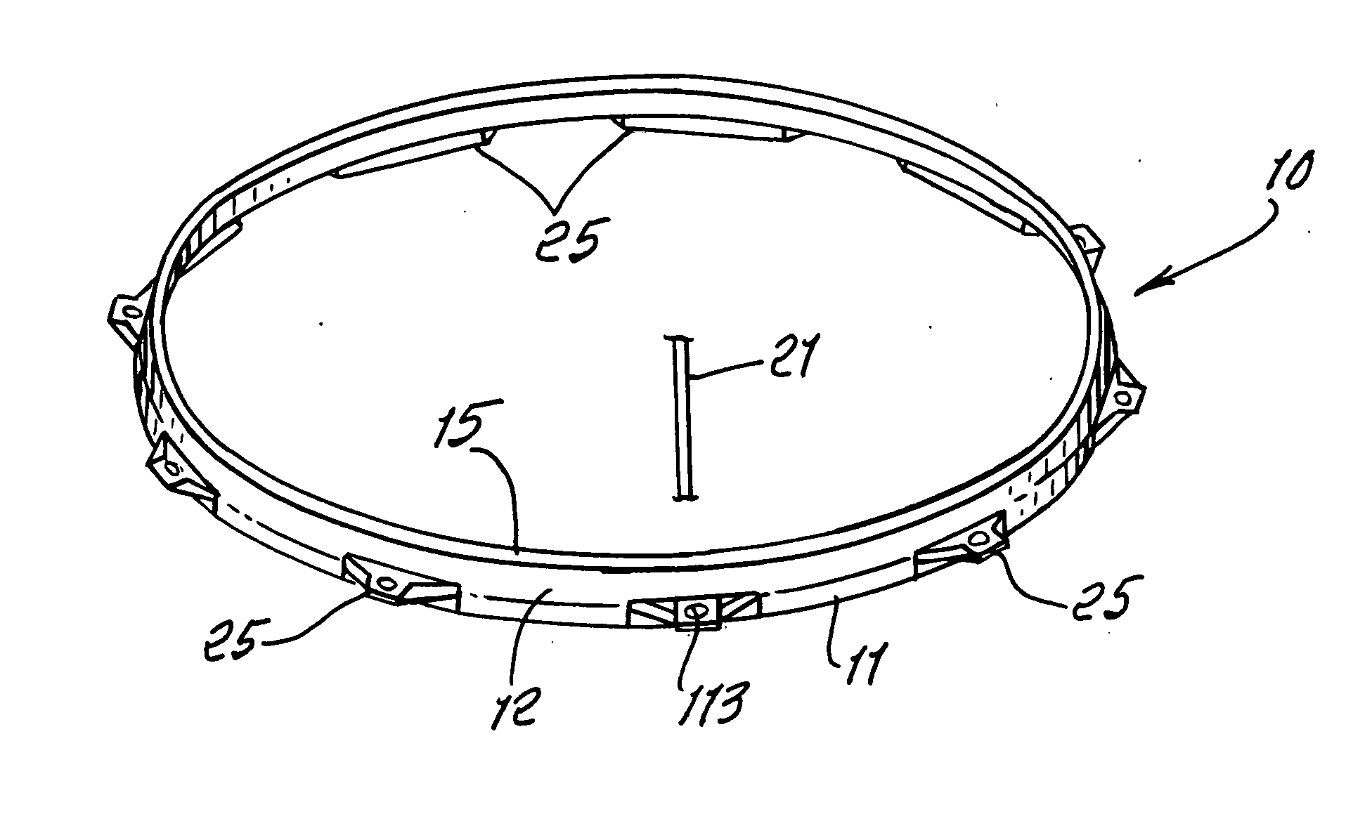 Precision safety hoop for drum