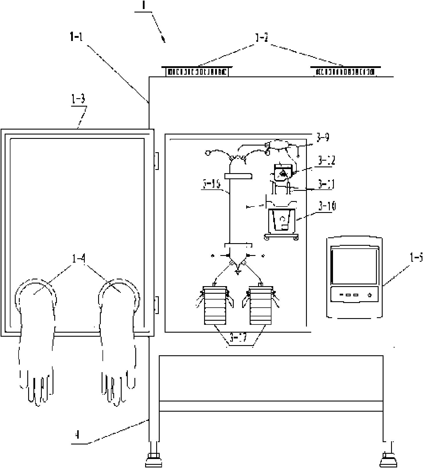 Filtering efficiency detector of air filter materials