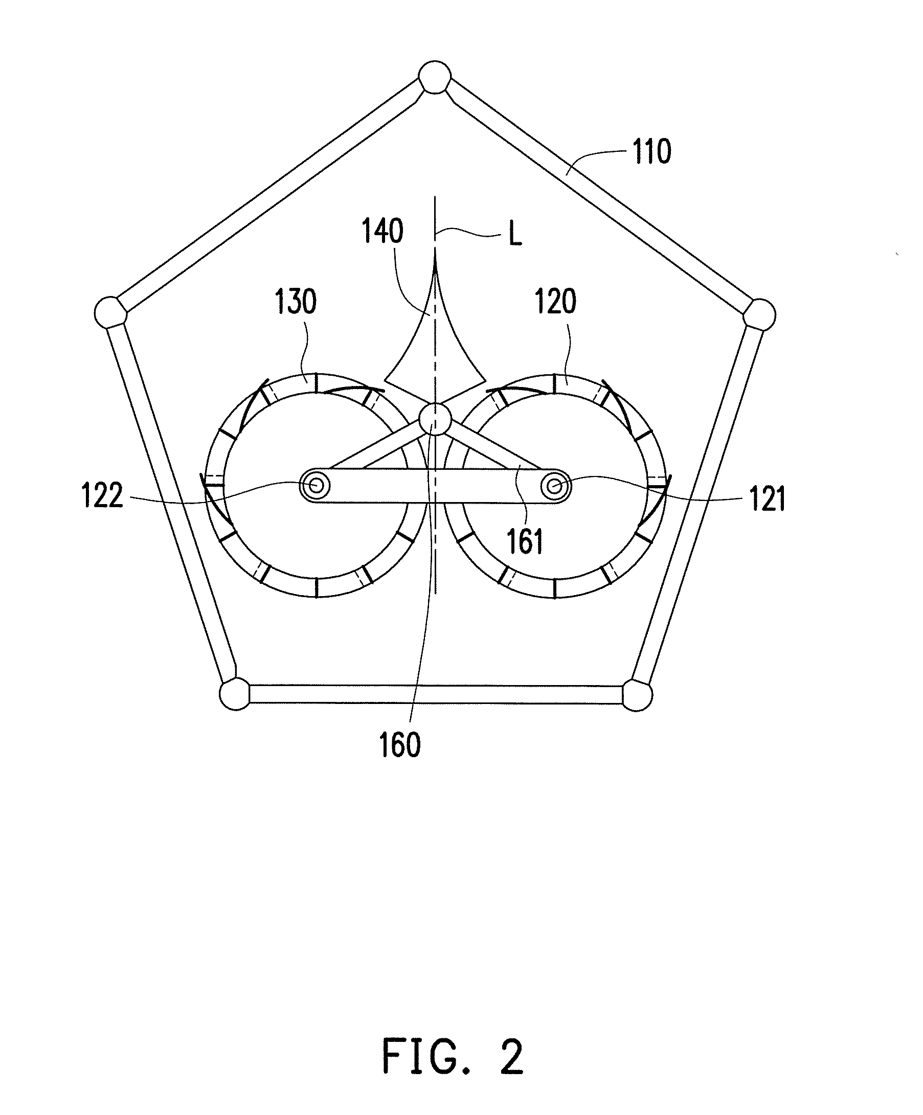 Eccentric dual rotor assembly for wind power generation