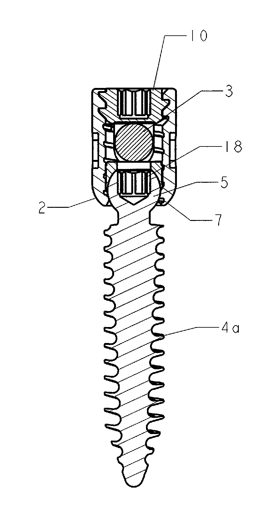 Polyaxial bone screw