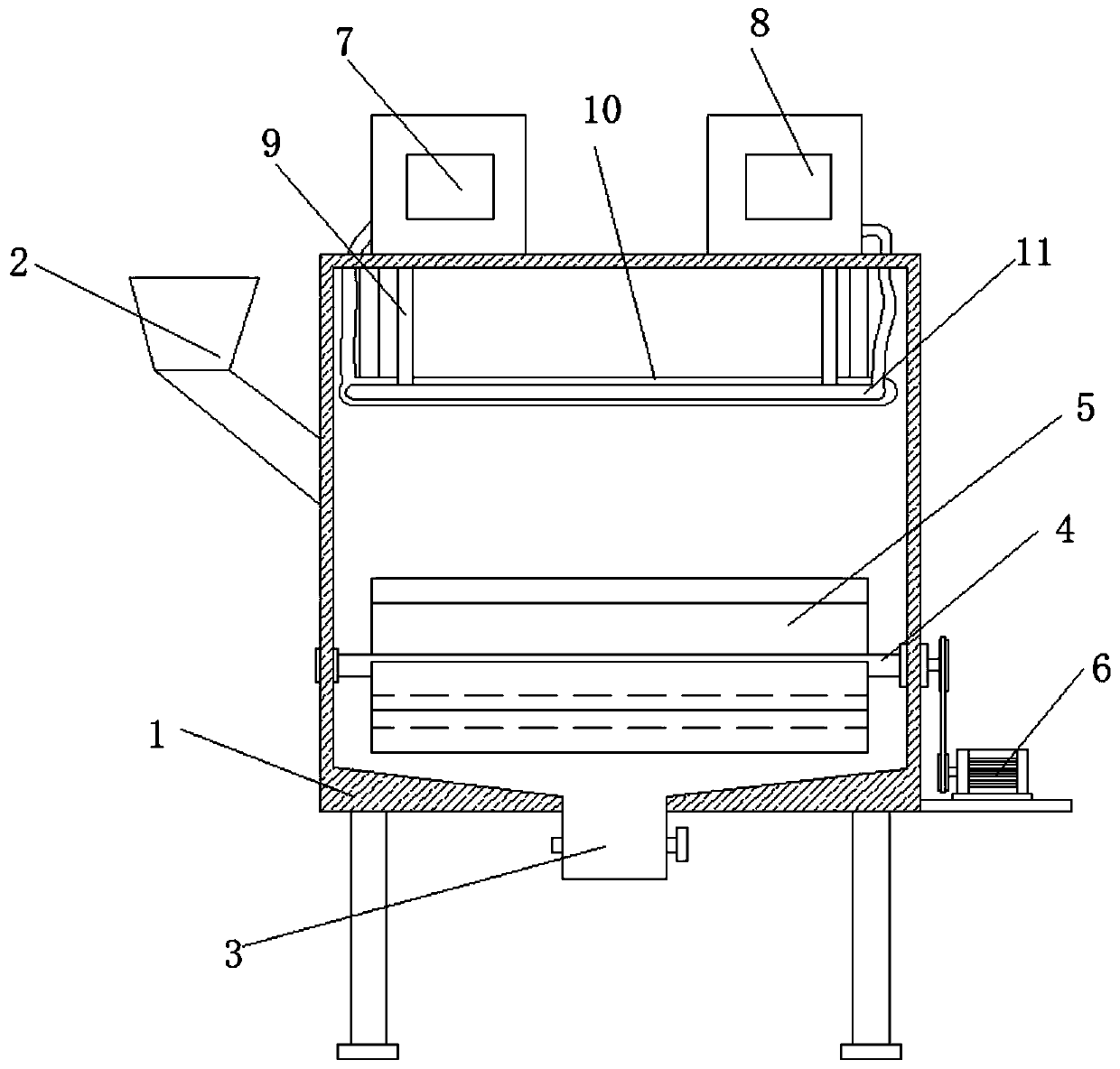 Mixing device for high-strength and energy-saving concrete water reducer