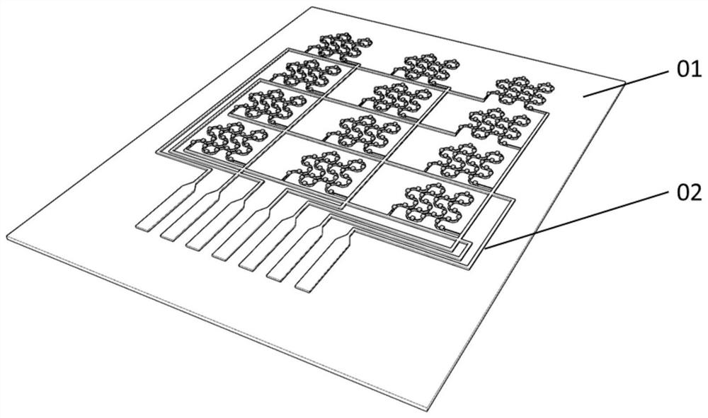 Flexible tactile sensor array and preparation method thereof