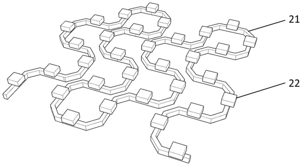 Flexible tactile sensor array and preparation method thereof