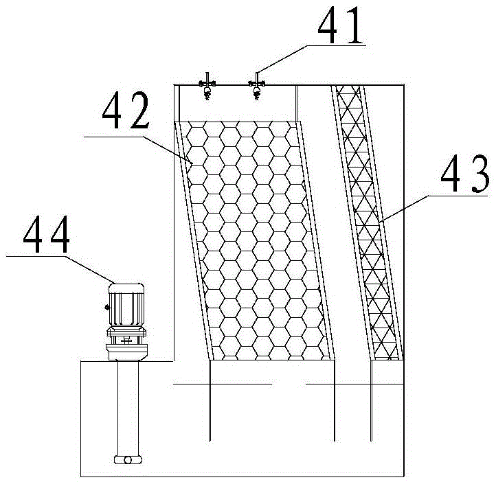 Modularized photocatalytic device for organic waste gas treatment and method