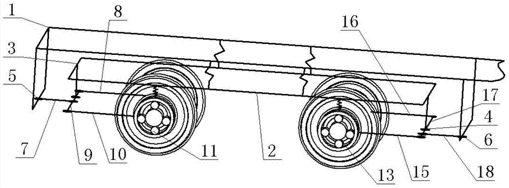 A bogie forced guiding mechanism