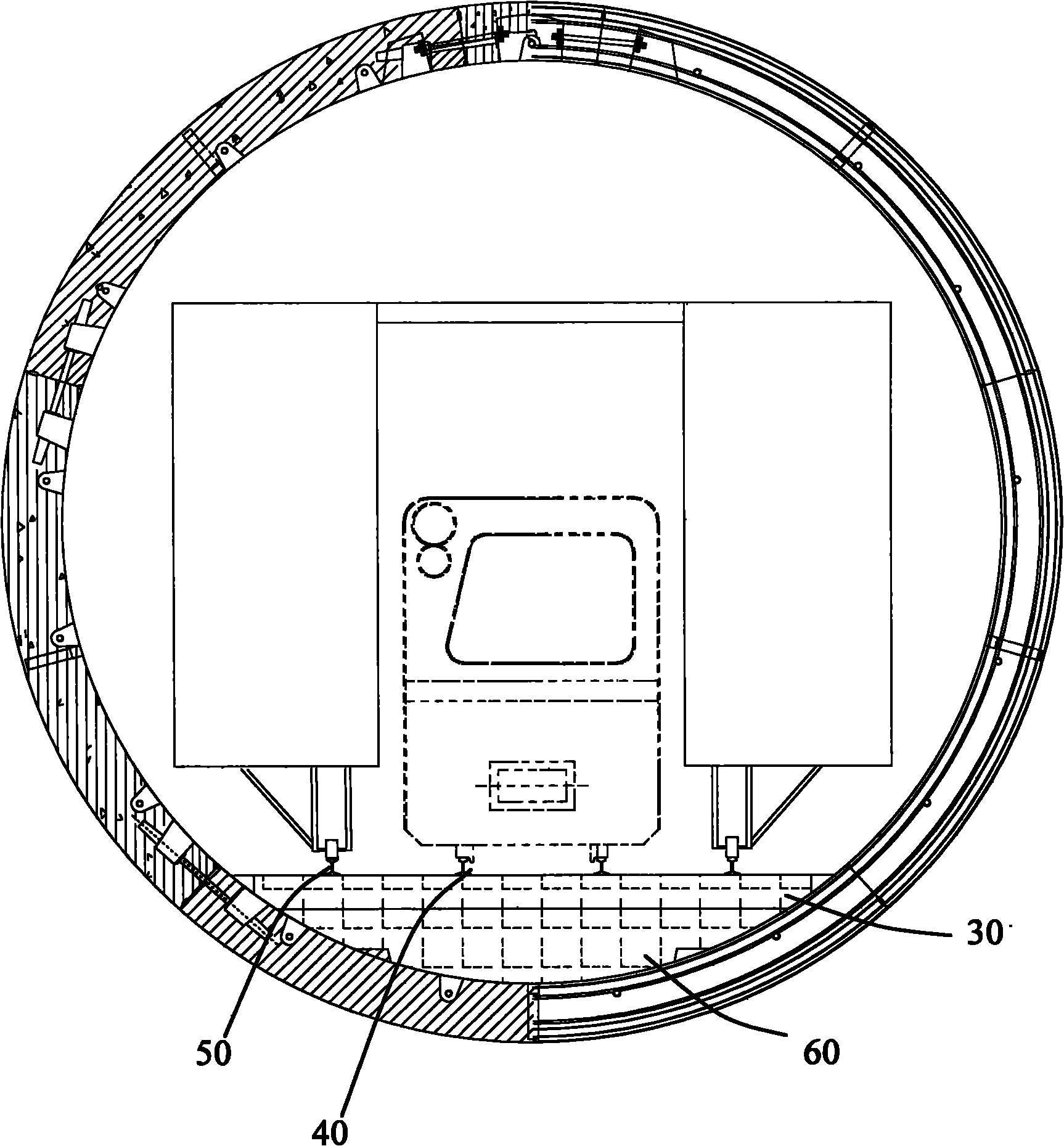 Ultra-shallow earth-covered subway shield traversing operation tunnel construction method of