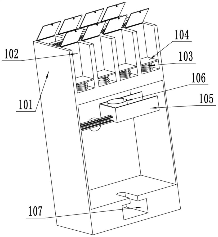 A mobile hospital bed cabinet with automatic dressing change for infusion