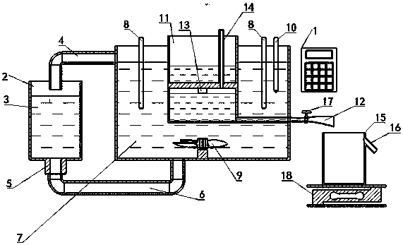 Fast measuring device and method for molecular weight of chitosan