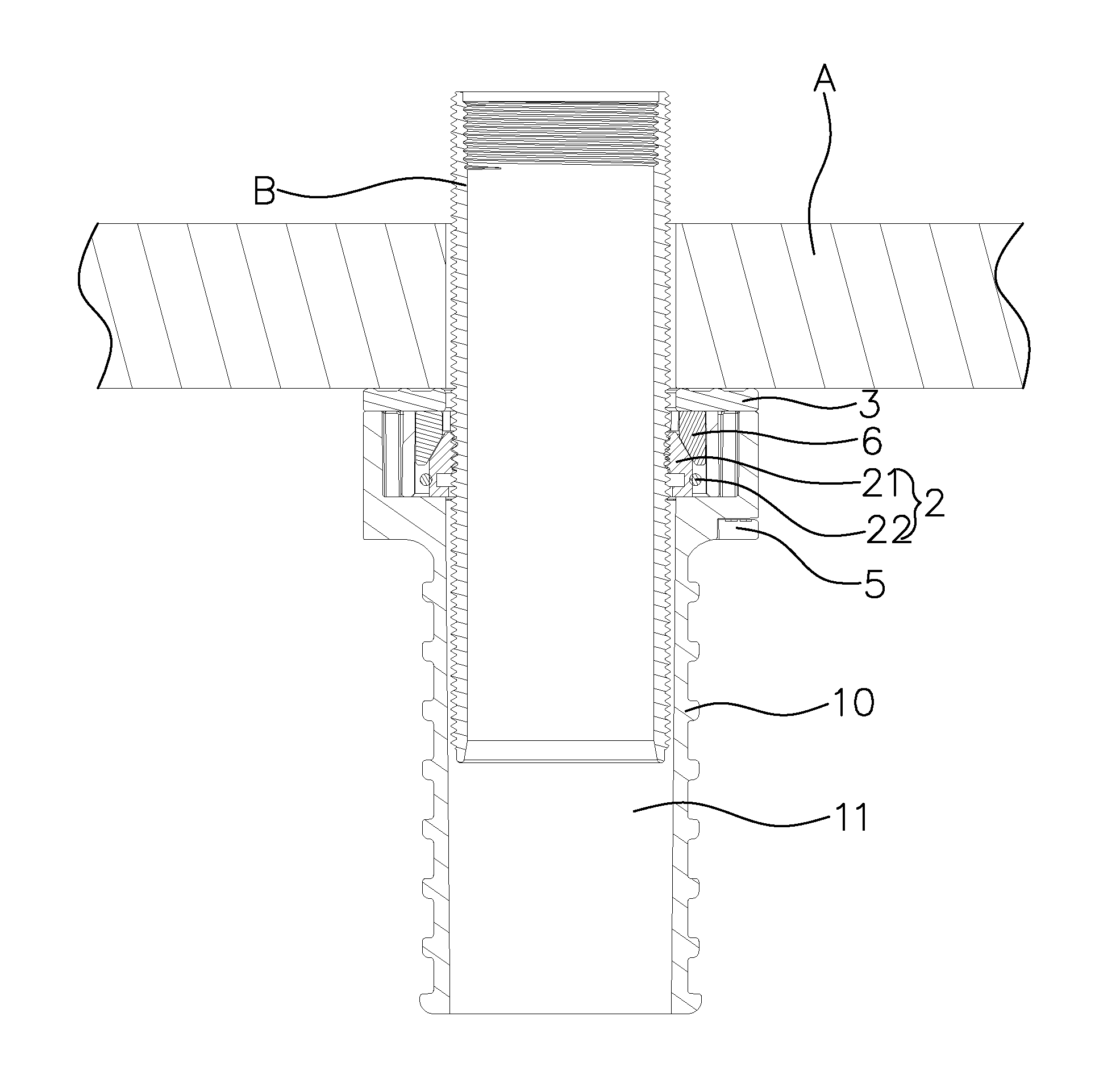 Quick assembly and disassembly mechanism for faucet