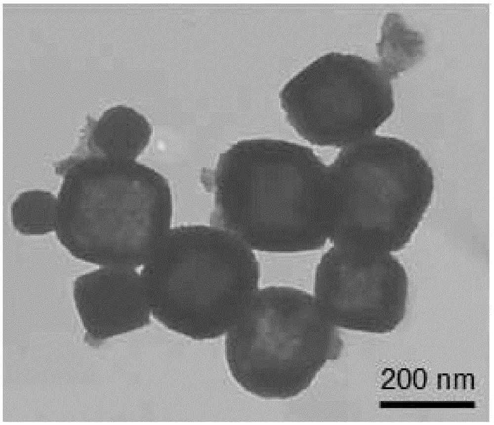 Prussian blue nano particle with high photo-thermal performance and of manganese-doped hollow structure and preparation method of prussian blue nano particle